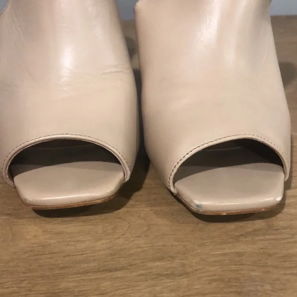 Pure Navy tam block mule heels - Picture 3 of 7